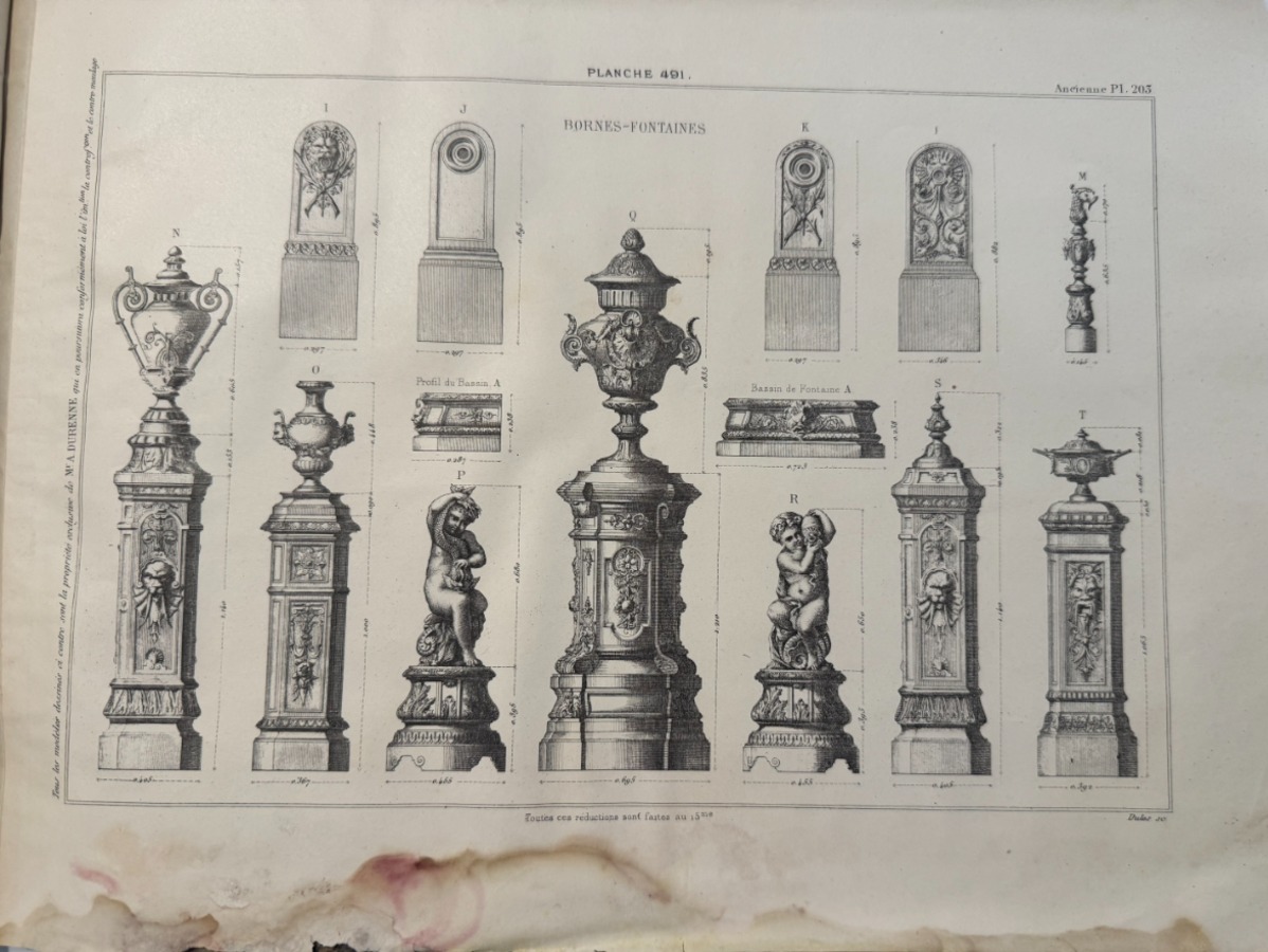 Catalogue de Fonderie d'Art A. DURENNE Maitre de Forges (1889-1890) - (Hauts-Fourneaux et Fonderies à Sommevoire, Haute-Marne). - Vue 8 - Divers