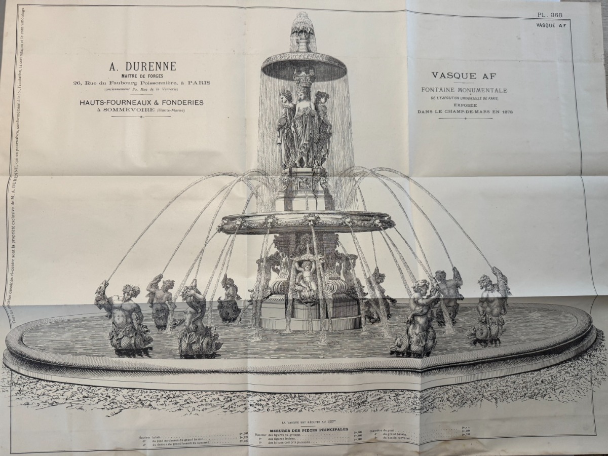 Catalogue de Fonderie d'Art A. DURENNE Maitre de Forges (1889-1890) - (Hauts-Fourneaux et Fonderies à Sommevoire, Haute-Marne). - Vue 2 - Divers