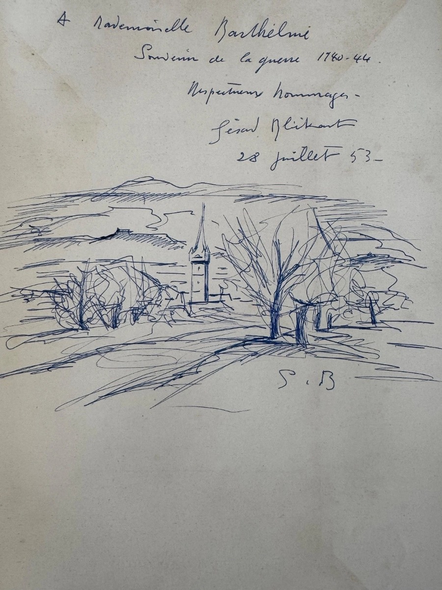 1953 L'Ombre sur nos Cloches – G. Bieckast – Exemplaire avec dédicace ALSACE - Vue 2 - Livres anciens