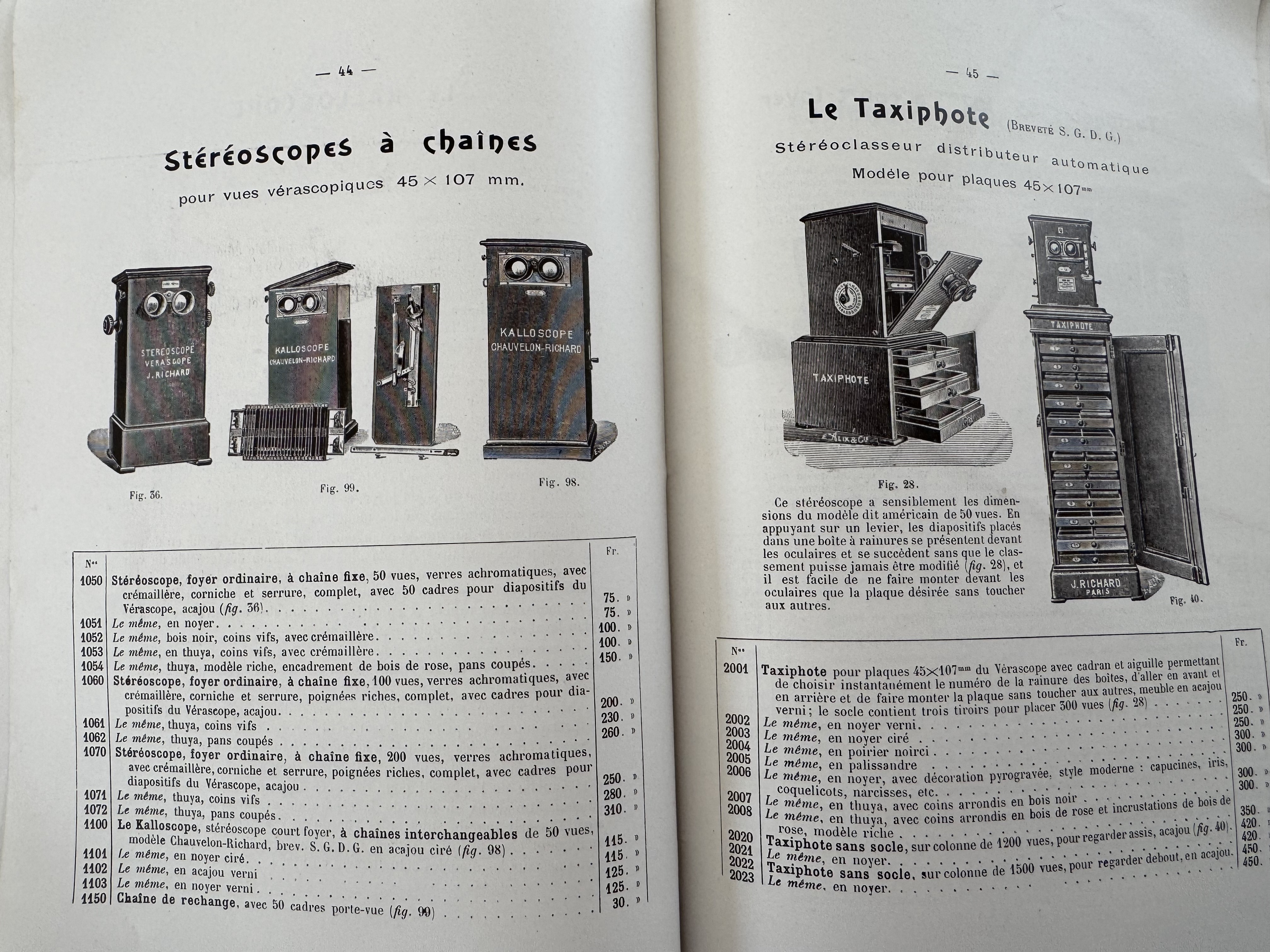 1918 - Catalogue original Jules Richard - Vérascope, Glyphoscope, Taxiphote - Vue 7 - Divers