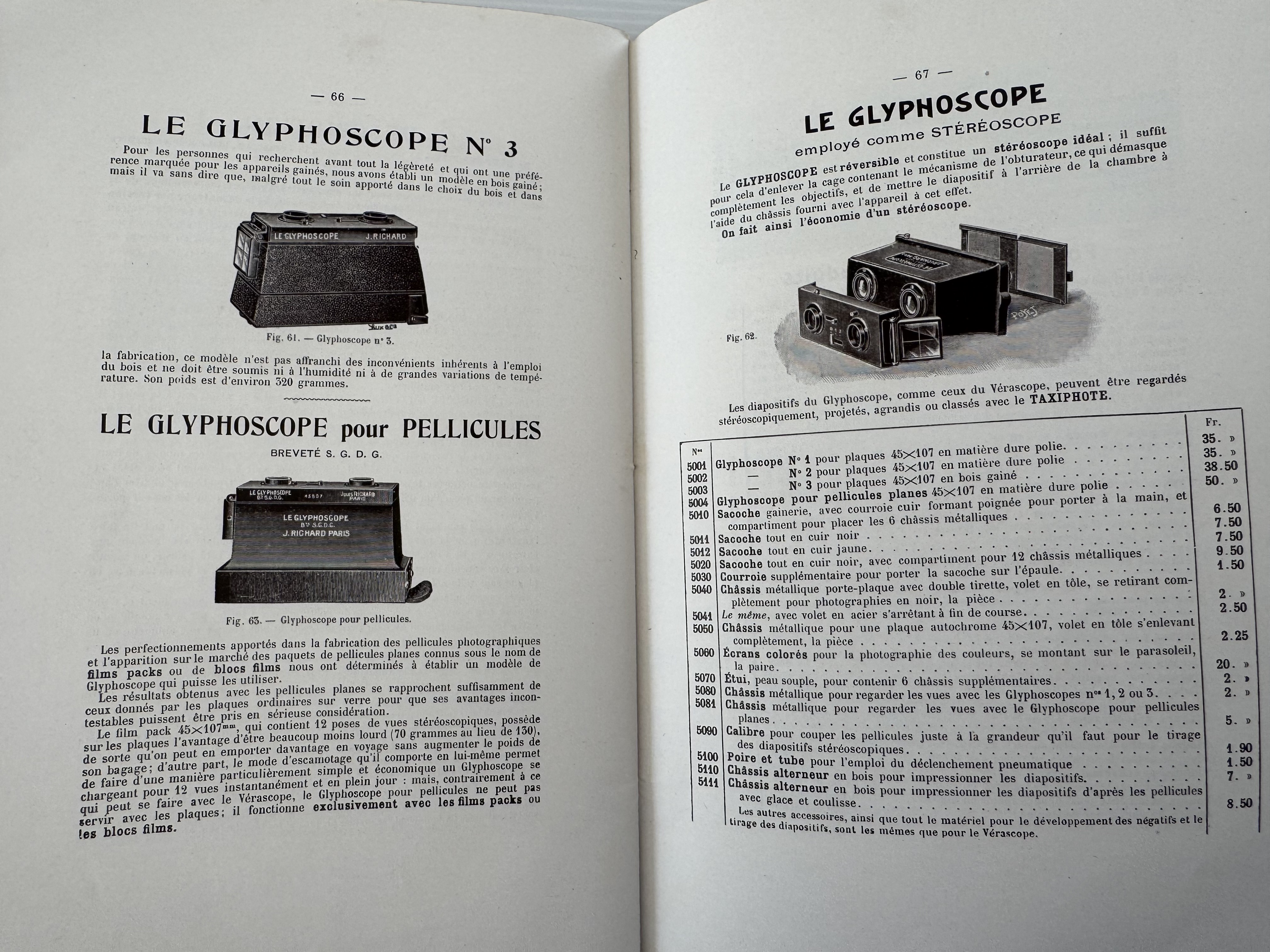 1918 - Catalogue original Jules Richard - Vérascope, Glyphoscope, Taxiphote - Vue 8 - Divers